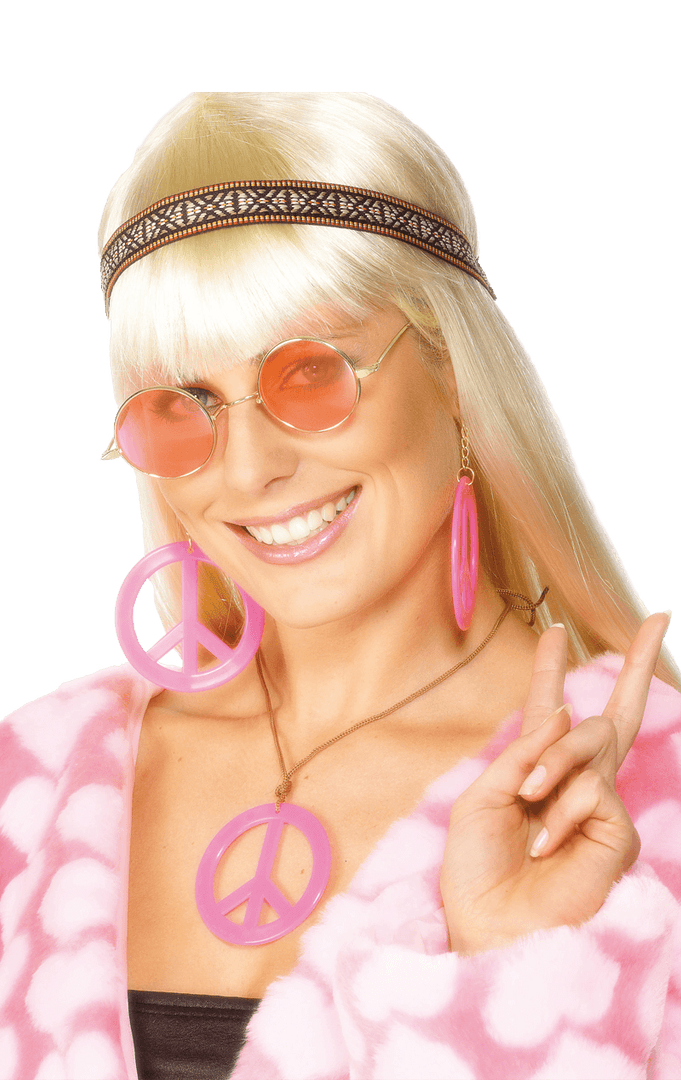 Smiffys All Decades /Era Costumes Feeling Groovy Hippie Accessory Set 1 Smiffys All Decades /Era Costumes Feeling Groovy Hippie Accessory Set
