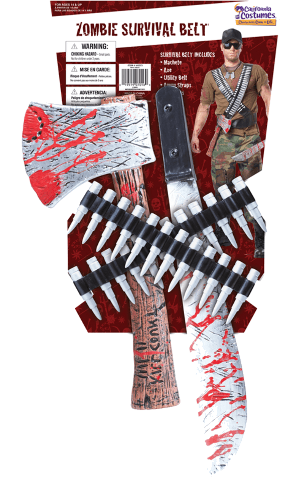 California Costumes Zombie Hunter Kit Accessory Halloween 1 California Costumes Zombie Hunter Kit Accessory Halloween