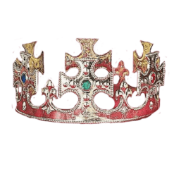 Bristol Novelty Book Characters Gold Kings Crown Accessory