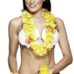 Smiffys Yellow Leis Set Accessory