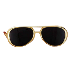 Bristol Novelty Elvis Shades Gold Accessory