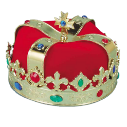 Bristol Novelty Jewelled Fabric Queens Crown