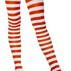 Smiffys Red And White Striped Tights Wheres Wally