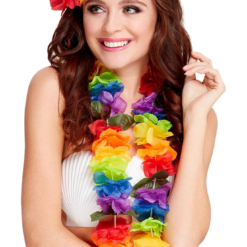 Smiffys Large Rainbow Hawaiian Lei Garland