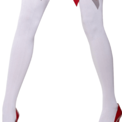 Smiffys White With Red Bow Stockings
