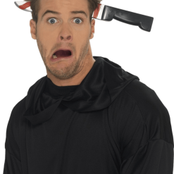 Smiffys Knife Through Head Accessory Halloween