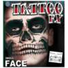 Tinsley Transfers Carnival Skull Face Temporary Tattoo