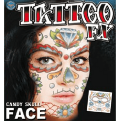 Tinsley Transfers Candy Skull Face Accessory