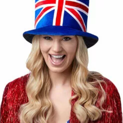 Generic Adult Unisex Union Jack Top Hat British / UK