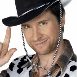 Smiffys American / USA Cowboy Black Hat Accessory