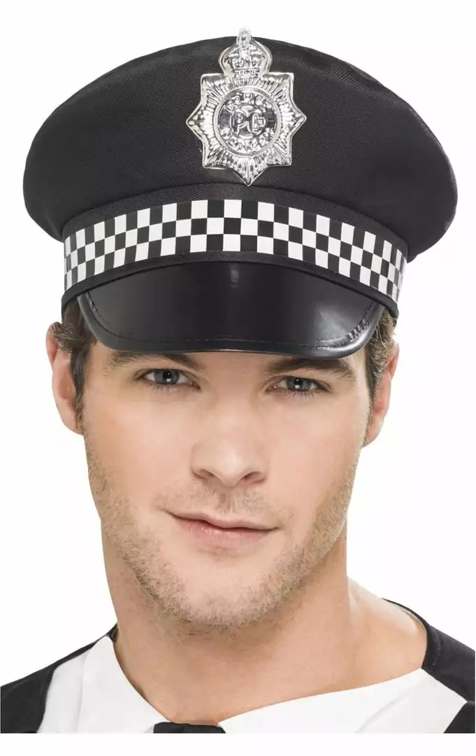 Smiffys Police Cap Accessory British / UK 1 Smiffys Police Cap Accessory British / UK