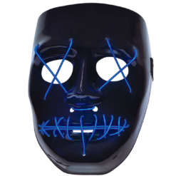 Bristol Novelty Light-Up Anarchy The Purge Facepiece