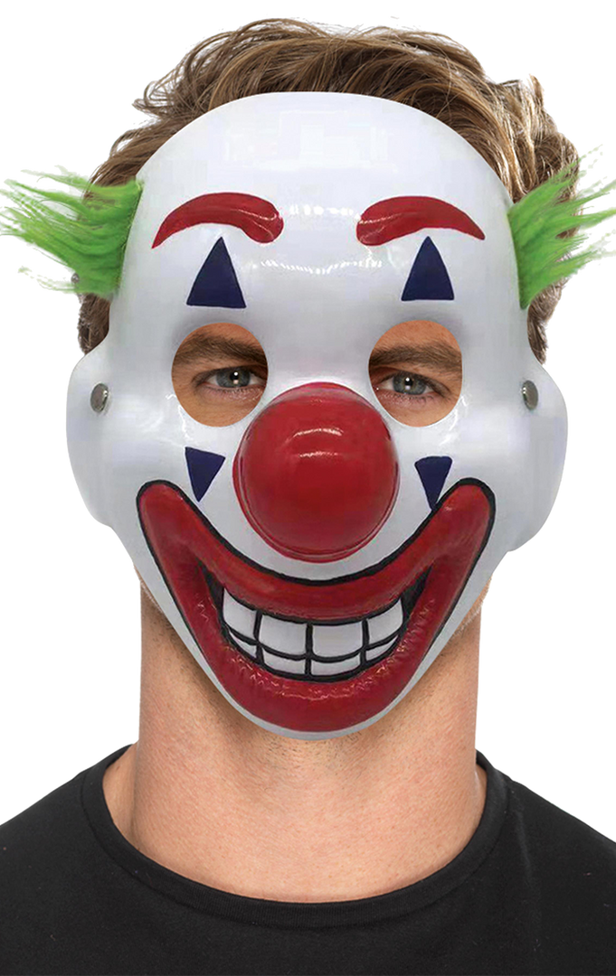 Smiffys Joker Clown Facepiece 1 Smiffys Joker Clown Facepiece