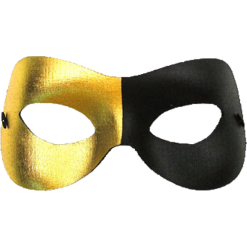 Generic Black And Gold Eye Mask