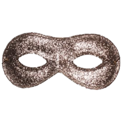 Generic Small Silver Glitter Domino Facepiece