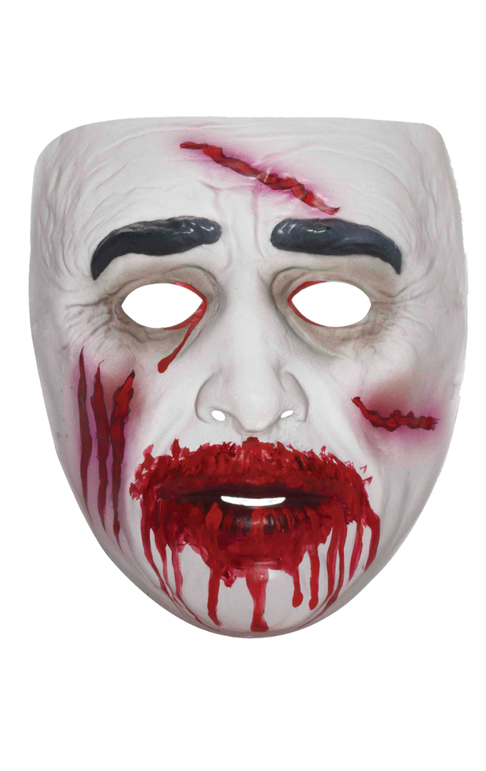 Bristol Novelty Transparent Zombie Facepiece Halloween 1 Bristol Novelty Transparent Zombie Facepiece Halloween