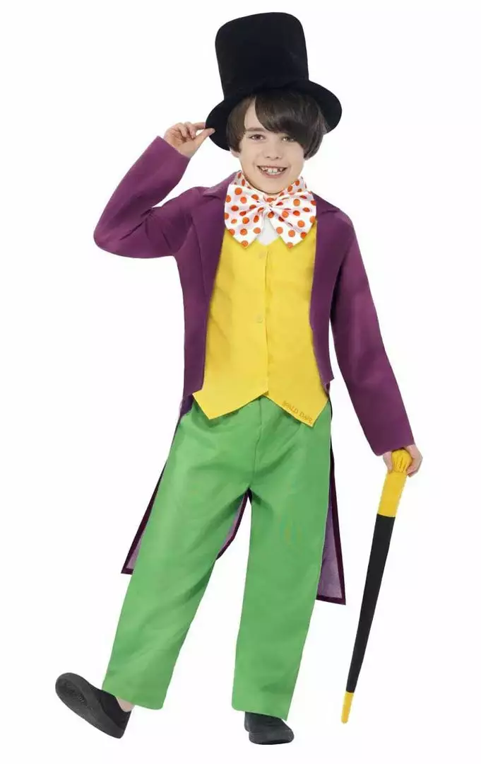 Smiffys Kids Willy Wonka Costume Book Characters 1 Smiffys Kids Willy Wonka Costume Book Characters