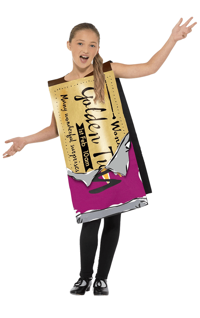 Smiffys Kids Winning Wonka Bar Costume Book Characters 2 Smiffys Kids Winning Wonka Bar Costume Book Characters