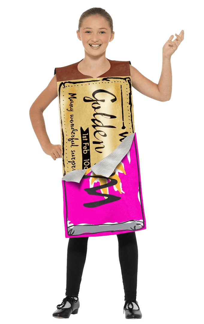 Smiffys Kids Winning Wonka Bar Costume Book Characters 1 Smiffys Kids Winning Wonka Bar Costume Book Characters