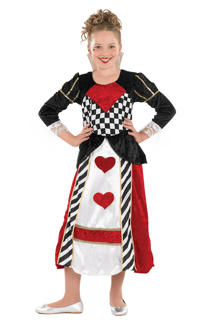 Fun Shack Cartoons Kids Queen Of Hearts Costume 1 Fun Shack Cartoons Kids Queen Of Hearts Costume