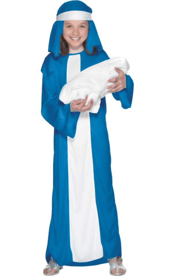 Smiffys Religion Kids Mary Costume 1 Smiffys Religion Kids Mary Costume