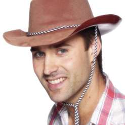 Smiffys Cowboy Brown Hat Accessory