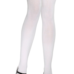 Smiffys White Stockings With Black Bow