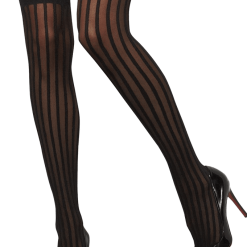 Smiffys Thigh High Stripy Stockings Maid Outfits