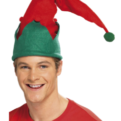 Smiffys Red Elf Hat Accessory Christmas