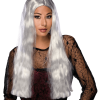 Rubies Witch Wig Grey Halloween
