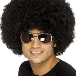 Smiffys Black Afro Wig 1960's