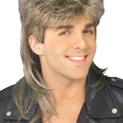 Bristol Novelty All Decades /Era Costumes Brown/Blonde Mullet Wig