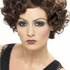 Smiffys All Decades /Era Costumes 1920s Brown Flapper Wig