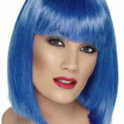 Smiffys Blue Glam Wig Aliens