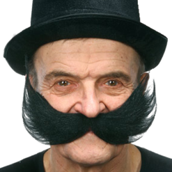 Generic Black Tsar Moustache Accessory All Accessories