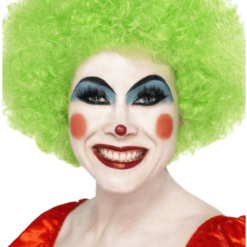 Bristol Novelty Green Clown Afro Wig Circus