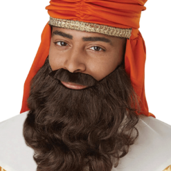 California Costumes Christmas Brown Nativity Wise Man Beard