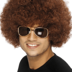 Smiffys 1970's Funky Brown Afro Wig