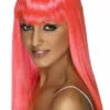 Smiffys Glamourama Wig Neon Pink