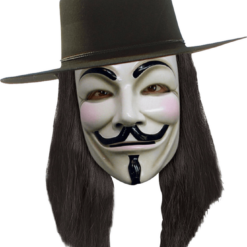 Rubies V For Vendetta Wig British / UK