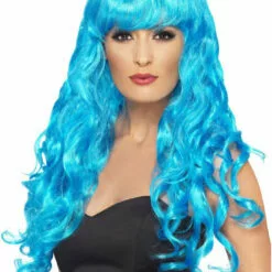 Smiffys Siren Blue Long Wig