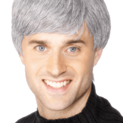 Smiffys Modern Cut Grey Wig All Accessories