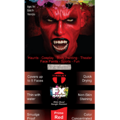 Tinsley Transfers Clowns Prime Red FX Face Paint