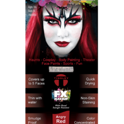 Tinsley Clowns Angry Red Makeup