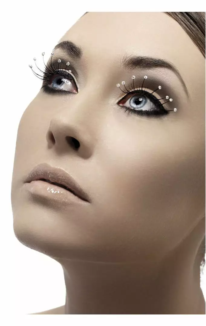 Smiffys Black Lashes With Droplets Festivals 1 Smiffys Black Lashes With Droplets Festivals