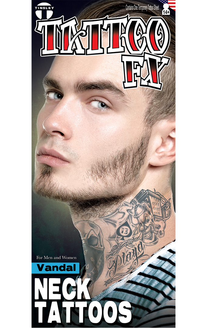 Tinsley Transfers Prisoners Thug Neck Tattoo FX 1 Tinsley Transfers Prisoners Thug Neck Tattoo FX