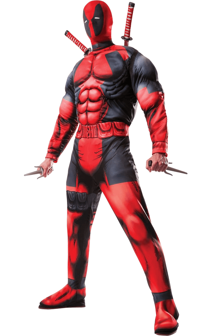 Rubies Book Characters Mens Classic Marvel Deadpool Costume 1 Rubies Book Characters Mens Classic Marvel Deadpool Costume