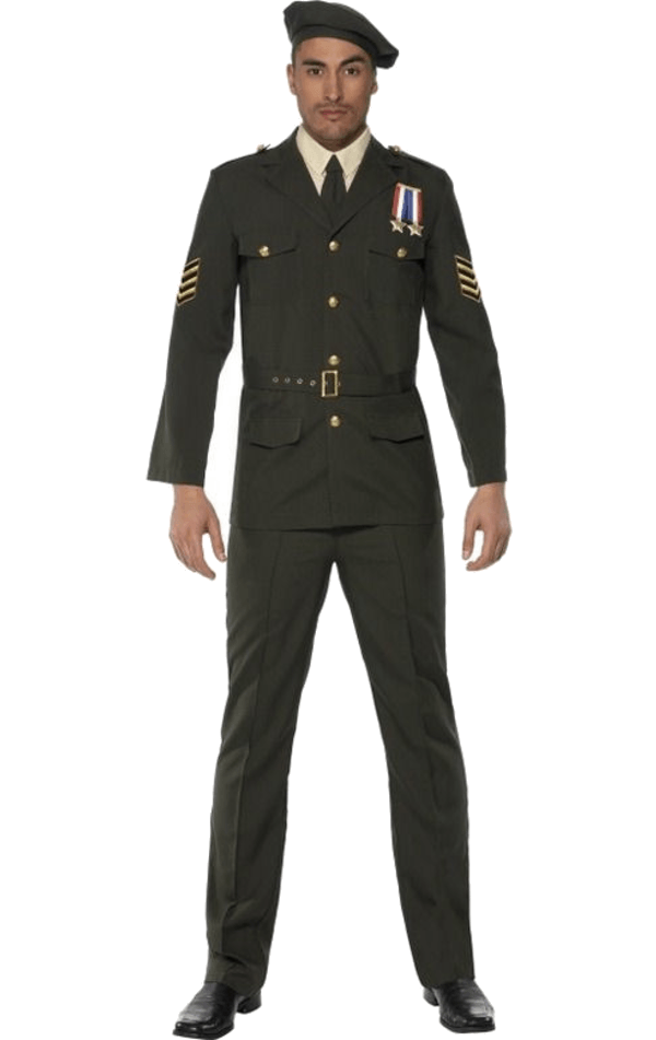 Smiffys American / USA Mens Wartime Military Officer Costume 1 Smiffys American / USA Mens Wartime Military Officer Costume