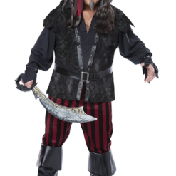 California Costumes Book Characters Mens Plus Size Ruthless Rogue Pirate Costume