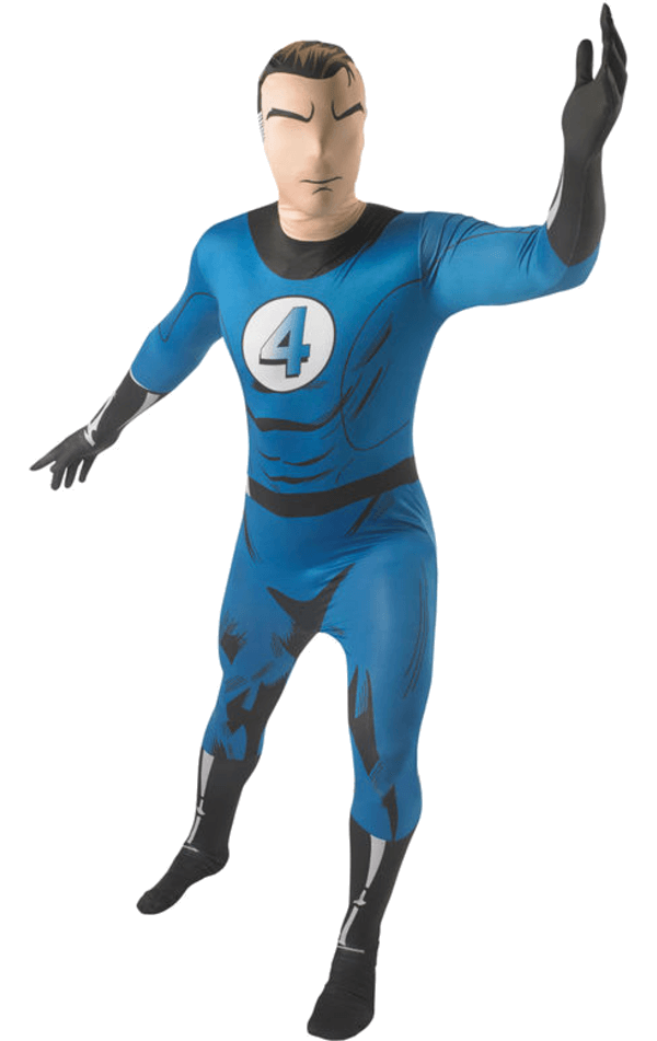 Generic Adult Second Skin Mr Fantastic Costume 1 Generic Adult Second Skin Mr Fantastic Costume